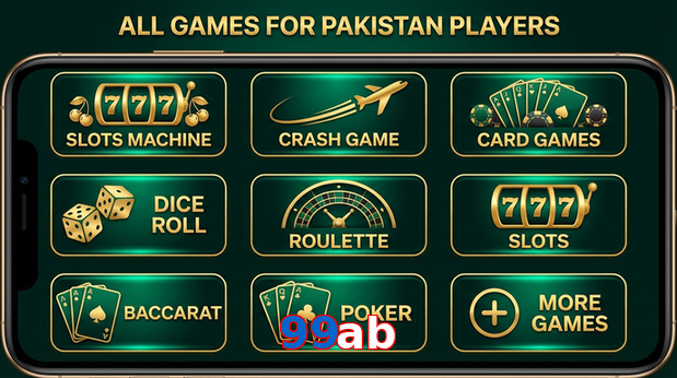 Main screen of 99Ab games page for PK players