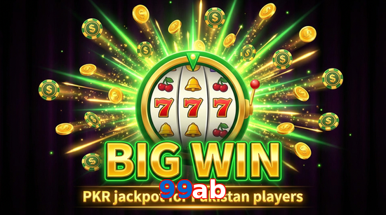 Big win animation on 99Ab slot game